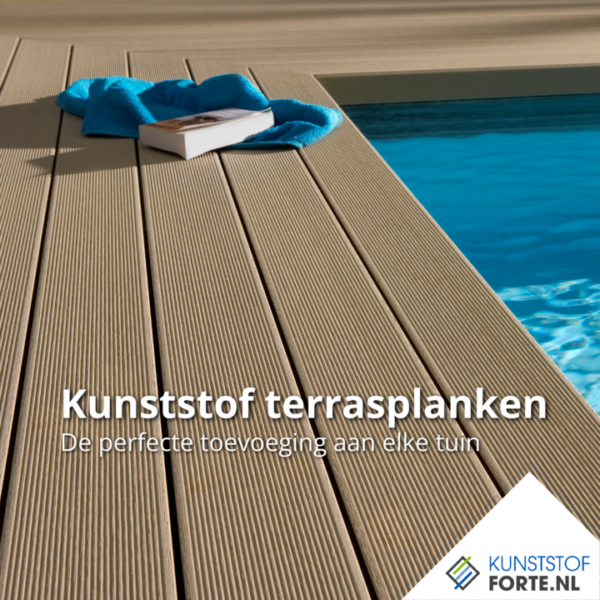 Thomdeck kunststof terrasplanken, duurzaam en onderhoudsvrij voor stijlvolle terrasconstructies.
