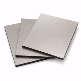 Brushed aluminium composite panel