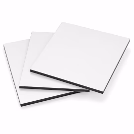 White aluminium composite panels