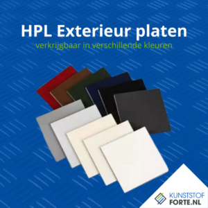 HPL exterieur platen met weerbestendige afwerking, geschikt voor gevelbekleding en buitentoepassingen.