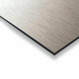 Brushed aluminium composite sheets
