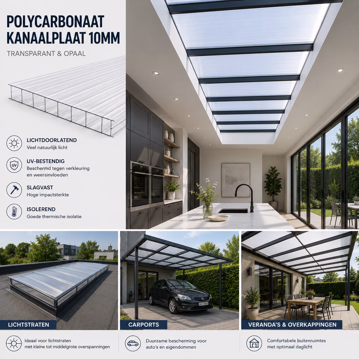Applications for 10mm Polycarbonate Multi-wall Sheets