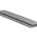 Ecolat straight border fence, made of sustainable recycled plastic.