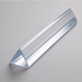 Transparent triangular staff