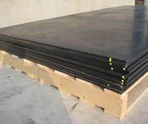 Zwarte PE (polyethyleen) platen