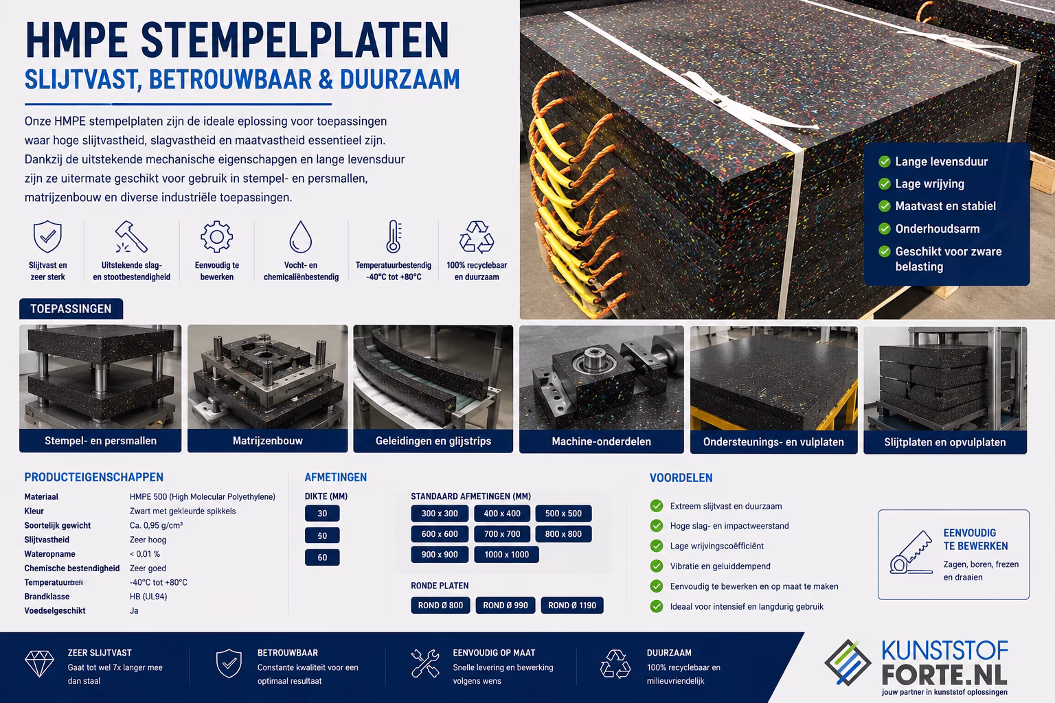 Applications for HMPE Die Plates