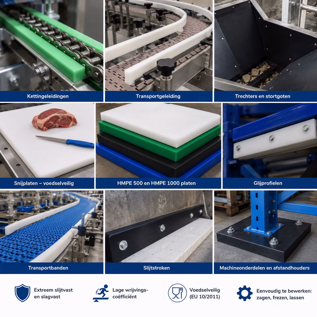 Applications for HMPE sheets