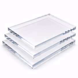 Custom-made transparent XT Plexiglas