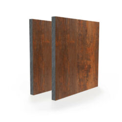 HPL Exterieur Plaat Cortenstaal Look voor duurzame buitentoepassingen.