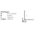 Buitenhoekprofiel type E - Afbeelding 2