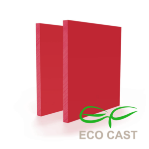 Plexiglas Led Opaal Rood – lichtdiffuserend rood plexiglas voor LED-toepassingen.