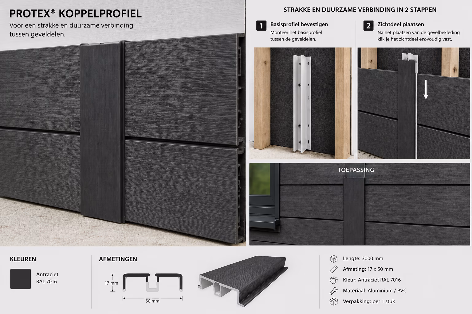 Protex koppelprofiel toepassing