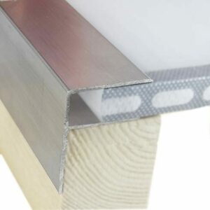 Aluminium F-profiel voor kanaalplaten, stevig en duurzaam voor nette afwerking en eenvoudige montage.