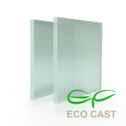 Plexiglas plaat in satijn waterkleur, perfect voor een zachte en moderne uitstraling.