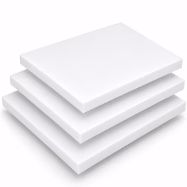 Custom-made white plexiglass
