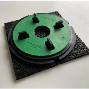 Tegeldrager op geluiddempend rubber