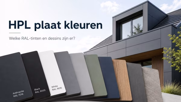 HPL plaat kleuren: welke RAL-tinten en dessins zijn er?