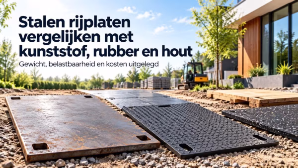 Comparing steel road plates with plastic, rubber and wood
