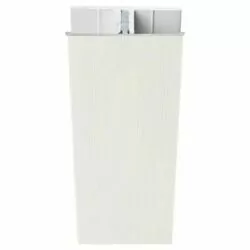 Protex Koppelprofiel in Wit (RAL 9003), ideaal voor een moderne en duurzame gevelverbinding.