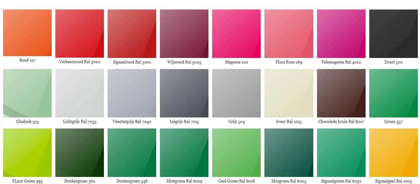 Astariglas ECO CAST kleuren