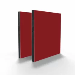 Alu PE plaat in Robijnrood (RAL 3003), een elegante en duurzame plaat voor gevelbekleding, interieurtoepassingen en reclame.